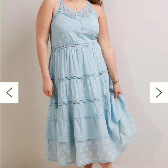 Anthropologie Dresses & Skirts - Anthropologie Pilcro Lace Tiered Midi Dress